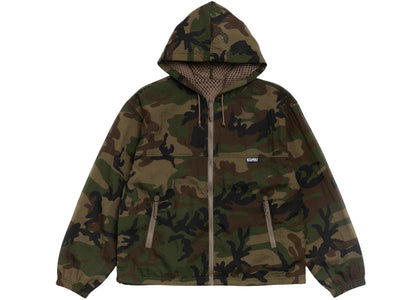 Stussy Layered Mesh Hooded Jacket Woodland Camo - authentic Stussy apparel