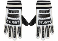 Stussy Leather Bike Gloves Black/White