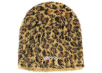 Stussy Leopard Skullcap Beanie Brown