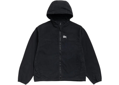Stussy Lightweight Hooded Jacket Black - authentic Stussy apparel