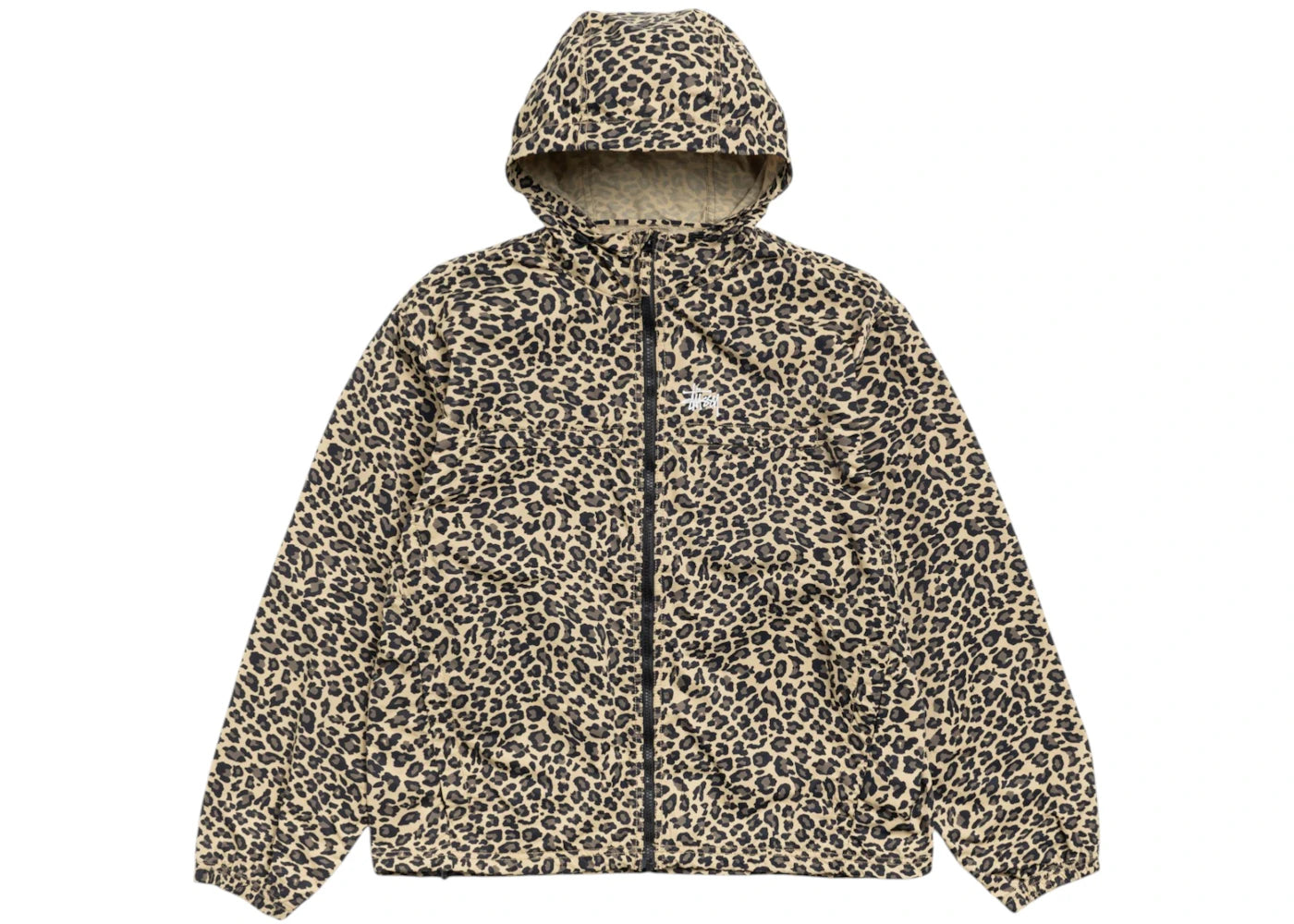 Stussy Lightweight Hooded Jacket Cheetah - vue 360