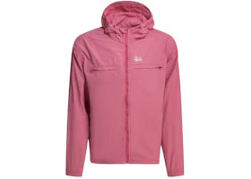 Stussy Lightweight Hooded Jacket Pink - vue 360