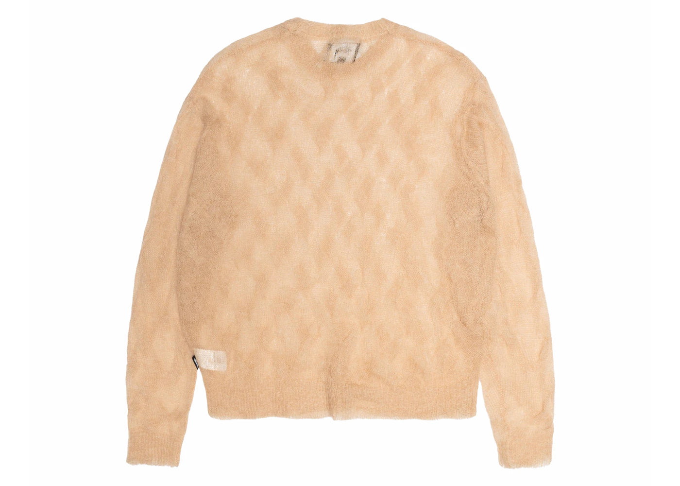 Stussy Loose Knit Cross Cable Sweater Sand - vue secondaire B