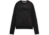 Stussy Loose Knit Logo Sweater Black