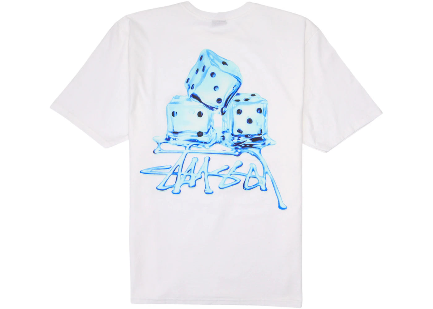 Stussy Melted Tee White - vue 360