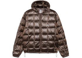 Stussy Midweight Hooded Puffer Brown