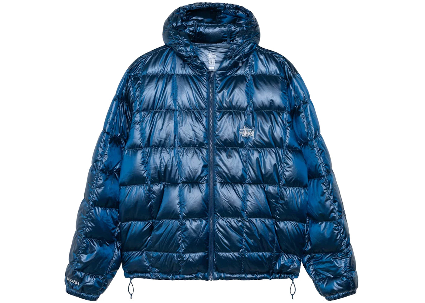 Stussy Midweight Hooded Puffer Royal - vue secondaire A