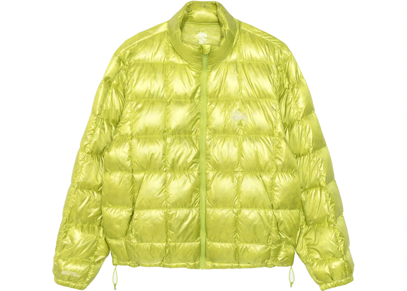 Stussy Midweight Puffer Lime - vue secondaire A
