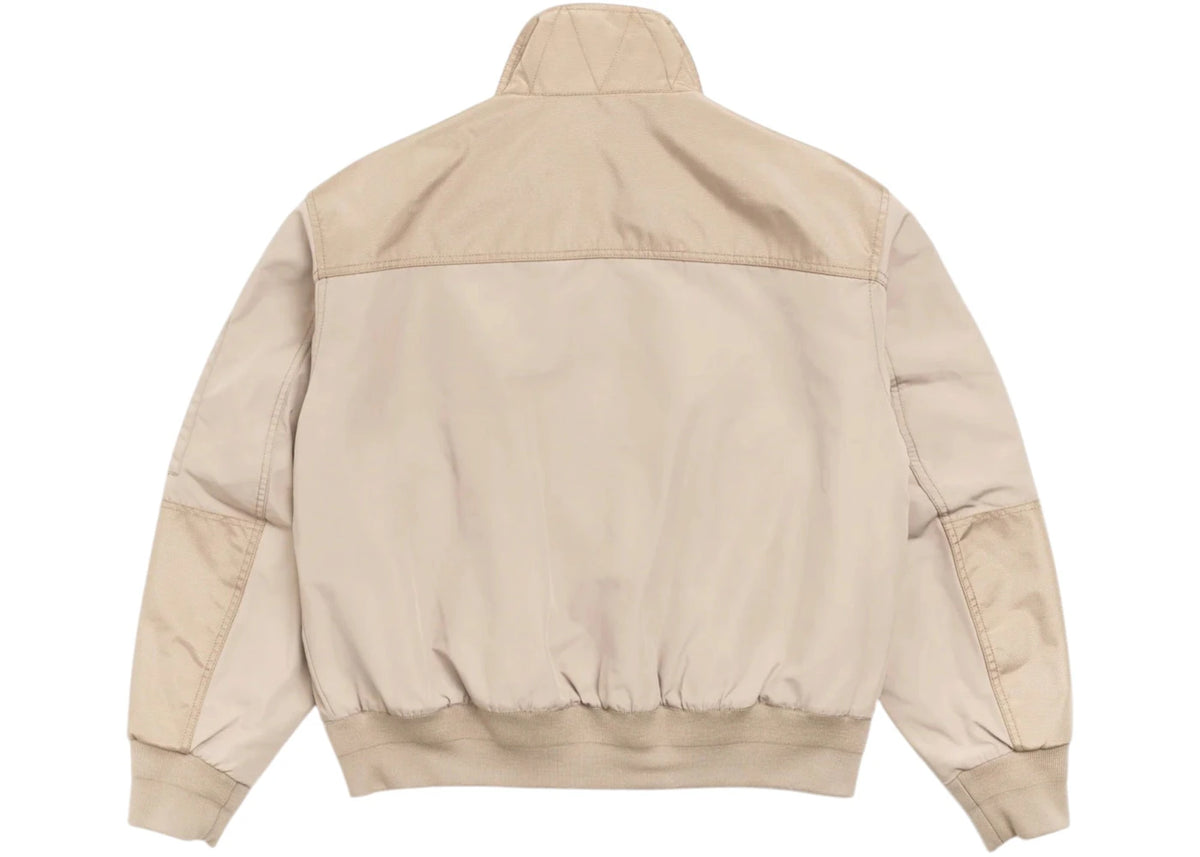 Stussy Mock Neck Flight Bomber Jacket Khaki - vue secondaire B