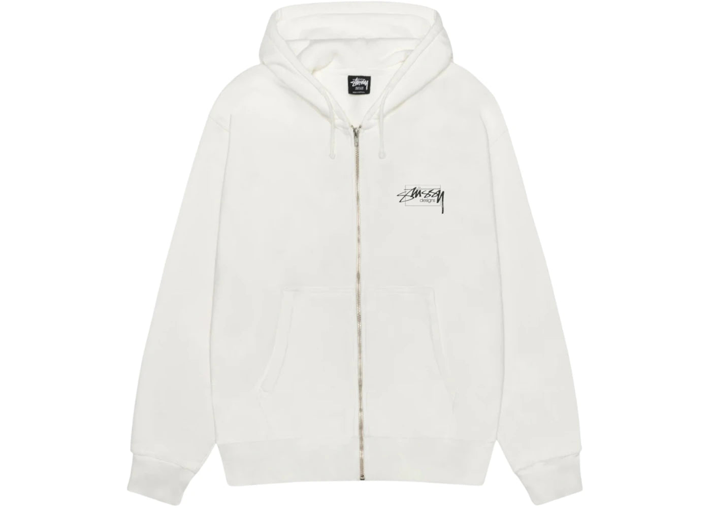 Stussy Modern Age Pig Dyed Zip Hoodie Natural - vue secondaire A