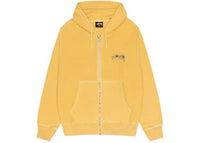 Stussy Modern Age Pig Dyed Zip Hoodie Yellow