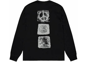 Stussy Mono L/S Tee Black - authentic Stussy product