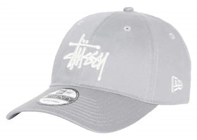 Stussy New Era 9Twenty Basic Strapback Grey - vue 360
