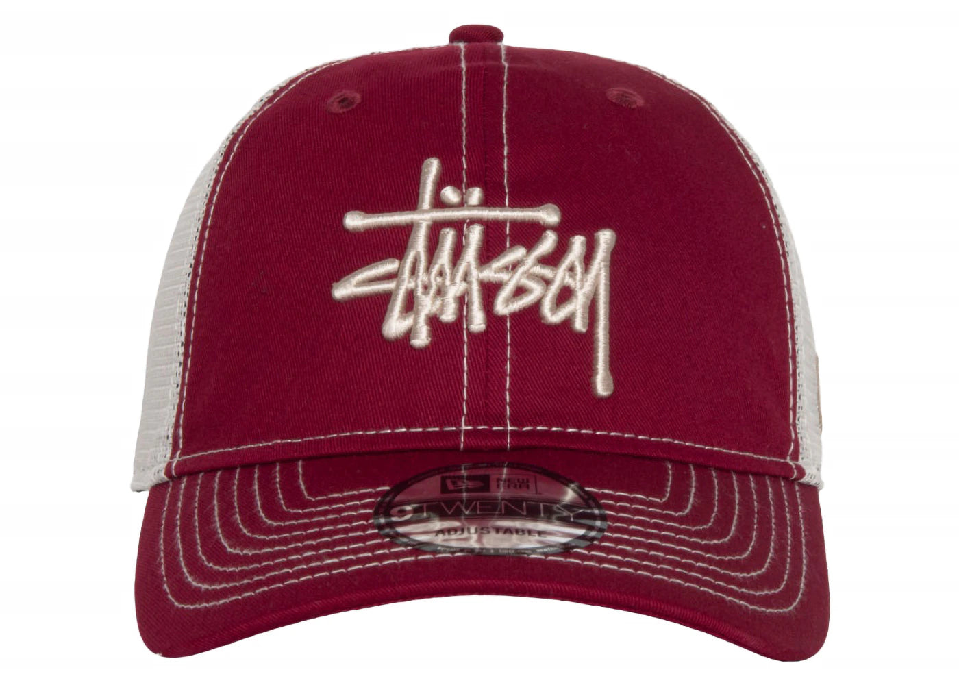 Stussy New Era 9Twenty Basic Trucker Cardinal - vue 360