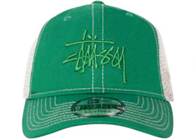 Stussy New Era 9Twenty Tonal Basic Trucker Cap Kelly - vue 360