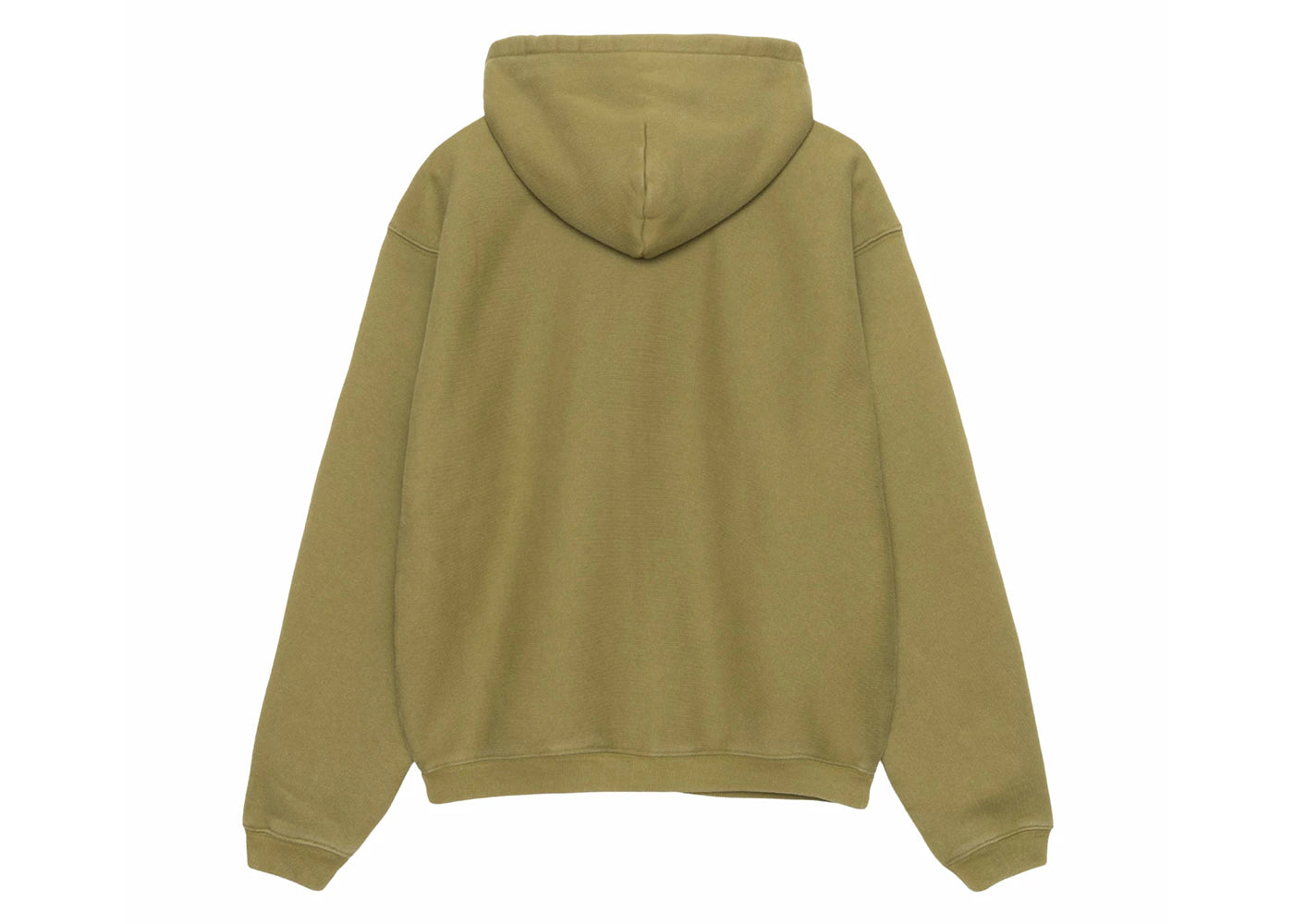 Stussy Outline Zip Hoodie Olive - vue secondaire B