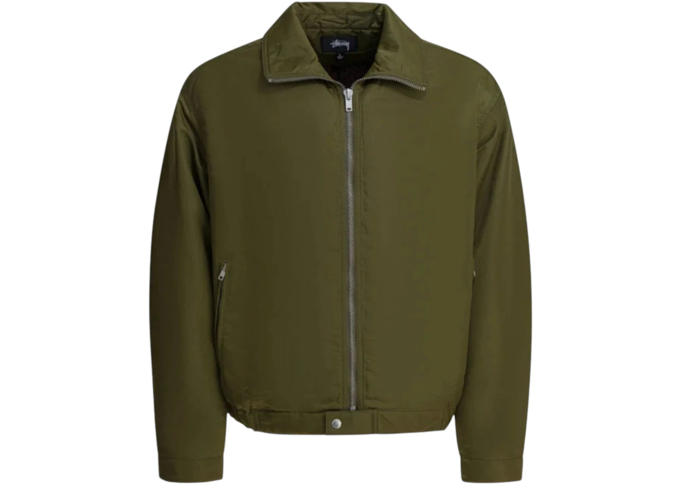 Stussy Pile Lined Zip Jacket Green - vue secondaire A