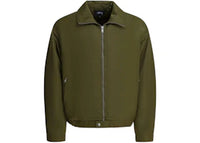 Stussy Pile Lined Zip Jacket Green