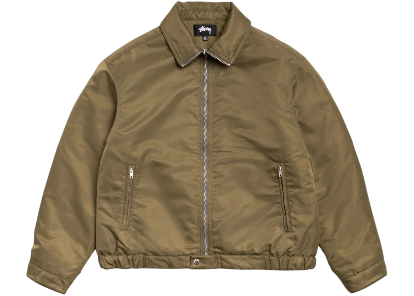 Stussy Pile Lined Zip Jacket Olive - vue secondaire A