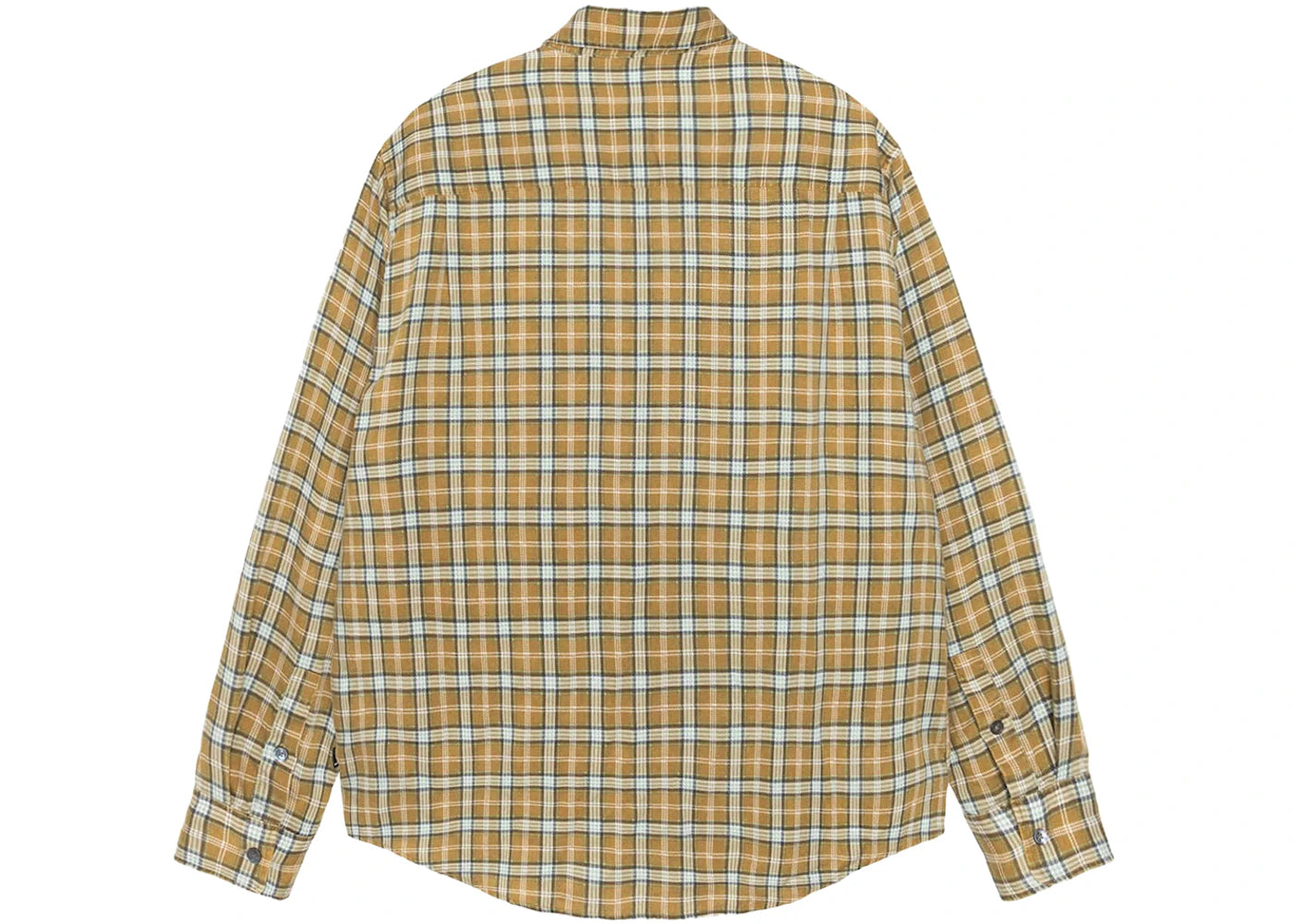 Stussy Plaid Matthew Printed Shirt Gold - vue secondaire B