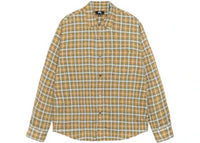 Stussy Plaid Matthew Printed Shirt Gold
