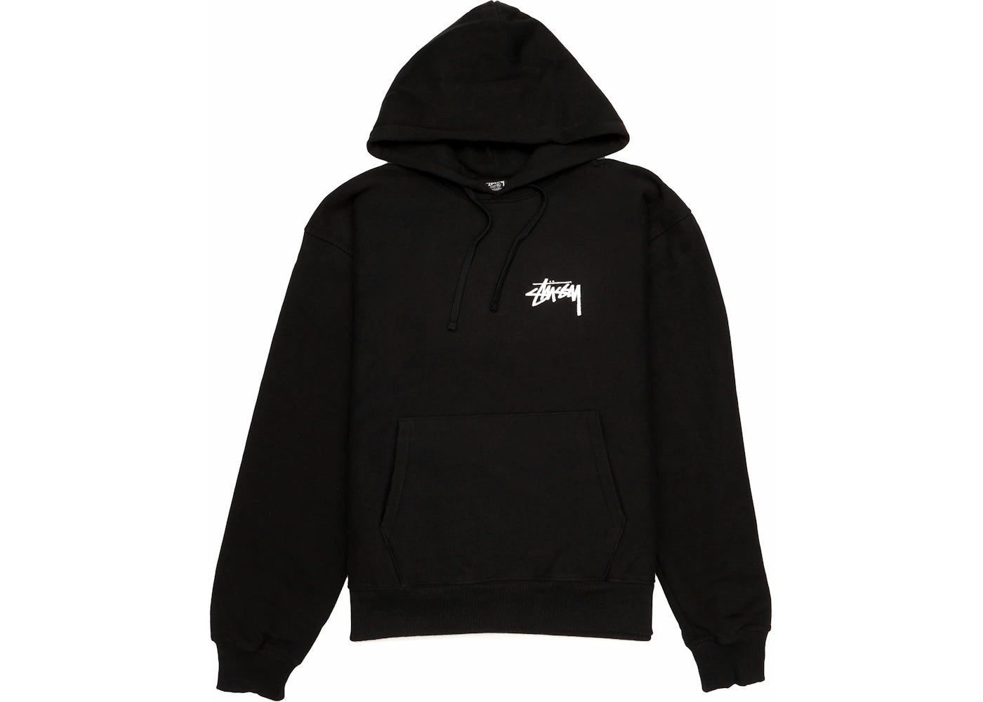 Stussy Plush Hoodie Black - vue secondaire B