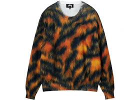 Stussy Printed Fur Sweater Tiger - authentic Stussy apparel