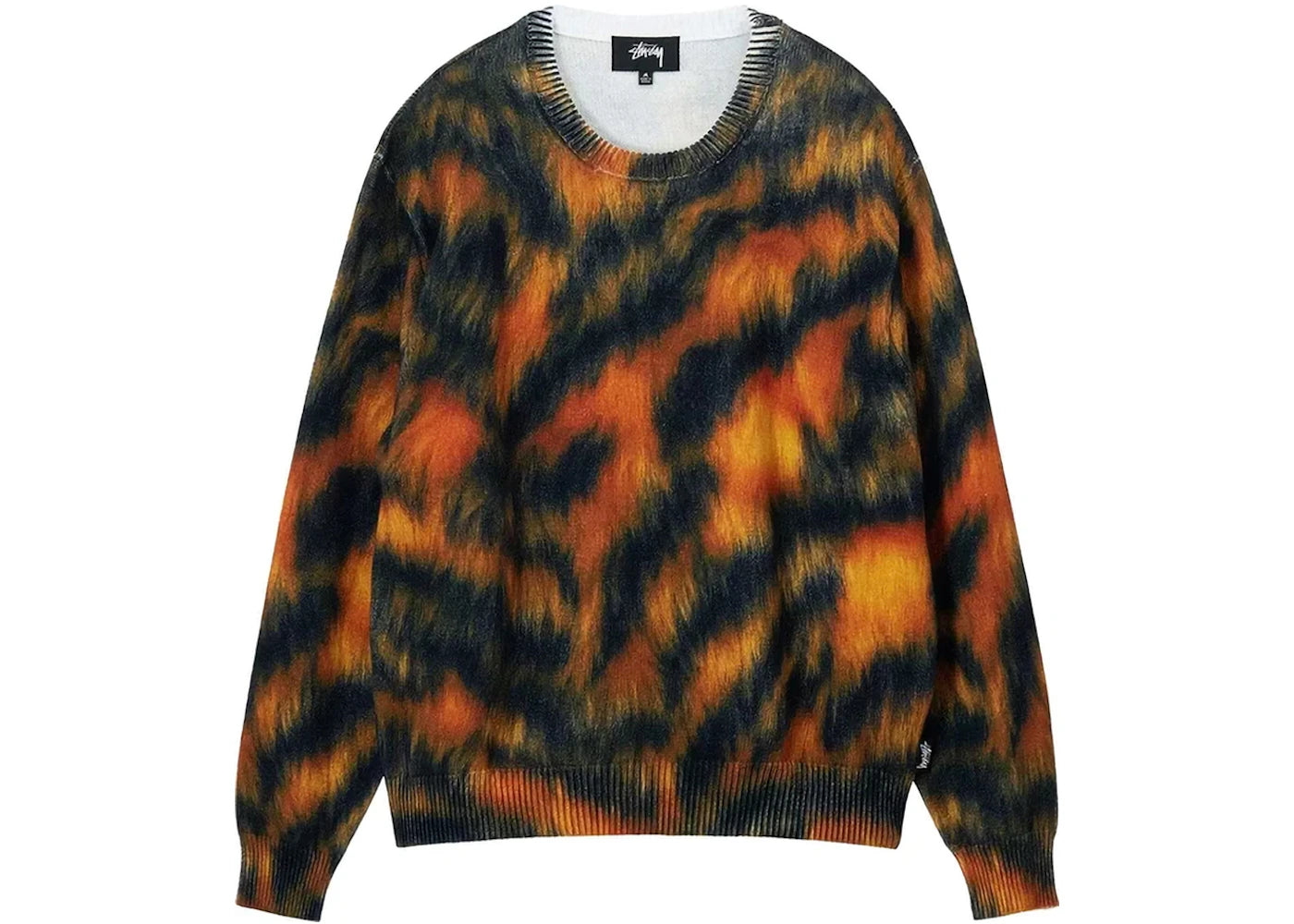 Stussy Printed Fur Sweater Tiger - vue secondaire A