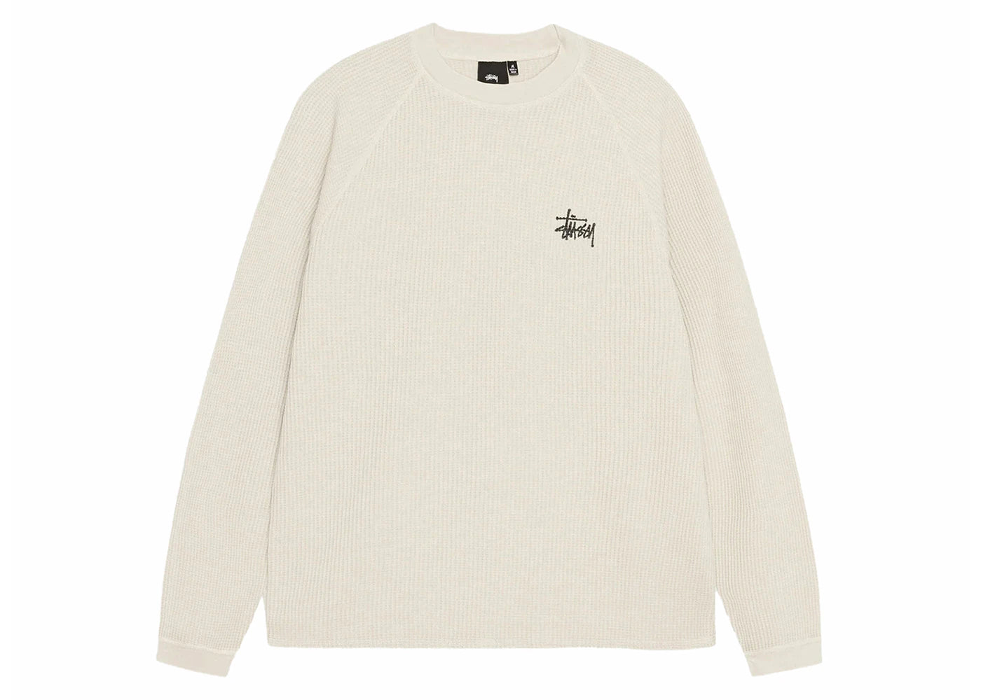 Stussy Raglan Thermal L/S Crew Bone - vue secondaire B