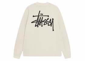 Stussy Raglan Thermal L/S Crew Bone - vue secondaire A