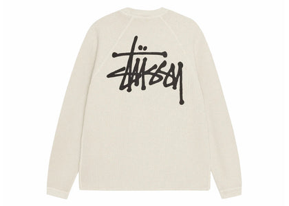 Stussy Raglan Thermal L/S Crew Bone - product view 2