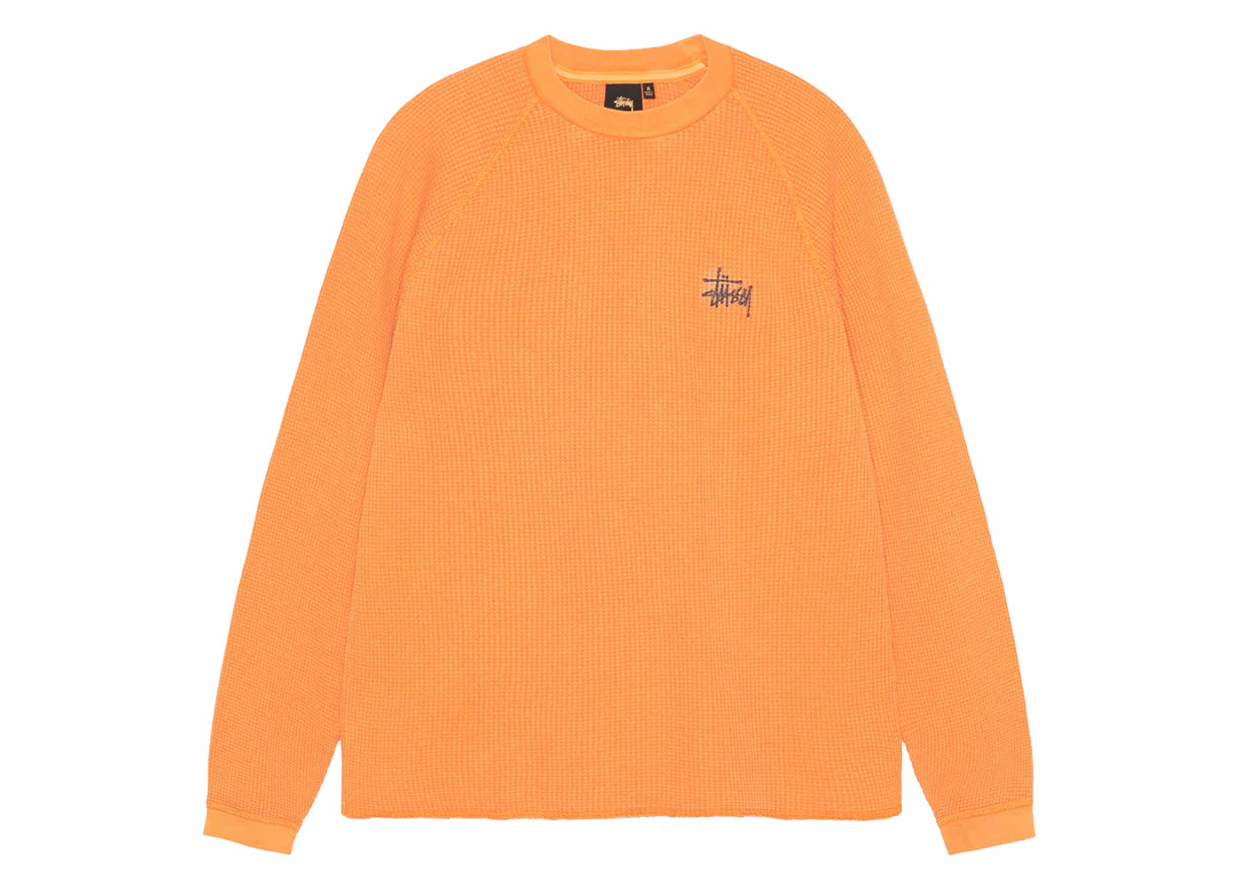 Stussy Raglan Thermal L/S Crew Orange - vue secondaire B