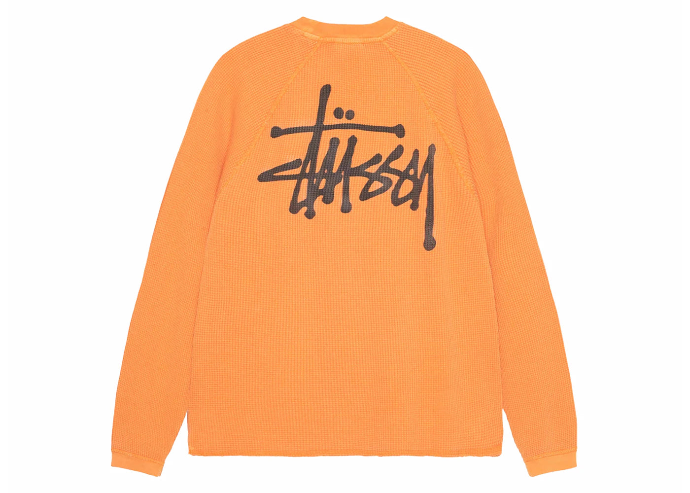 Stussy Raglan Thermal L/S Crew Orange - vue secondaire A