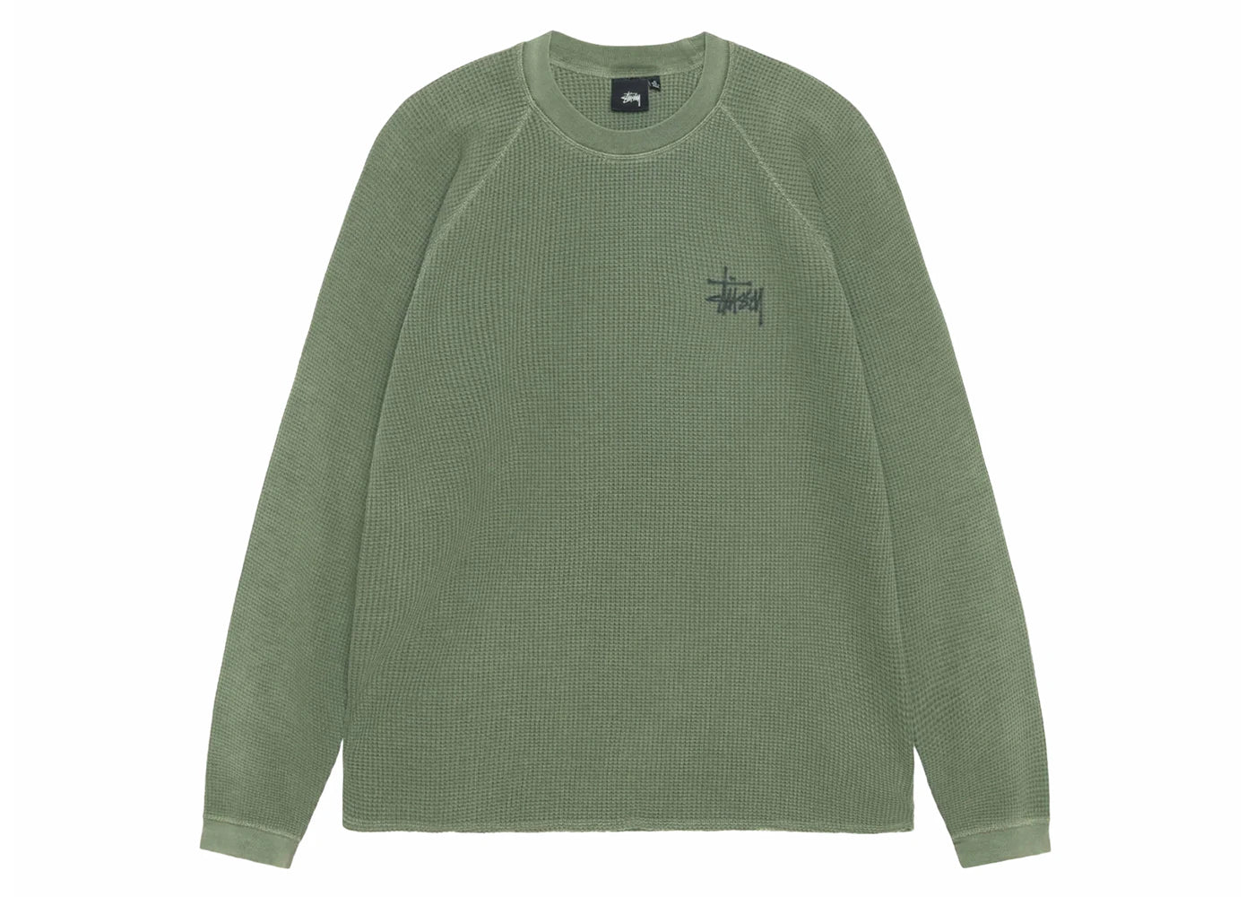 Stussy Raglan Thermal L/S Crew Pine - vue secondaire B