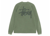 Stussy Raglan Thermal L/S Crew Pine