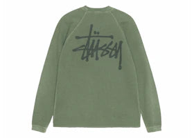 Stussy Raglan Thermal L/S Crew Pine