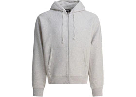 Stussy Raglan Zip Hoodie Grey - vue 360