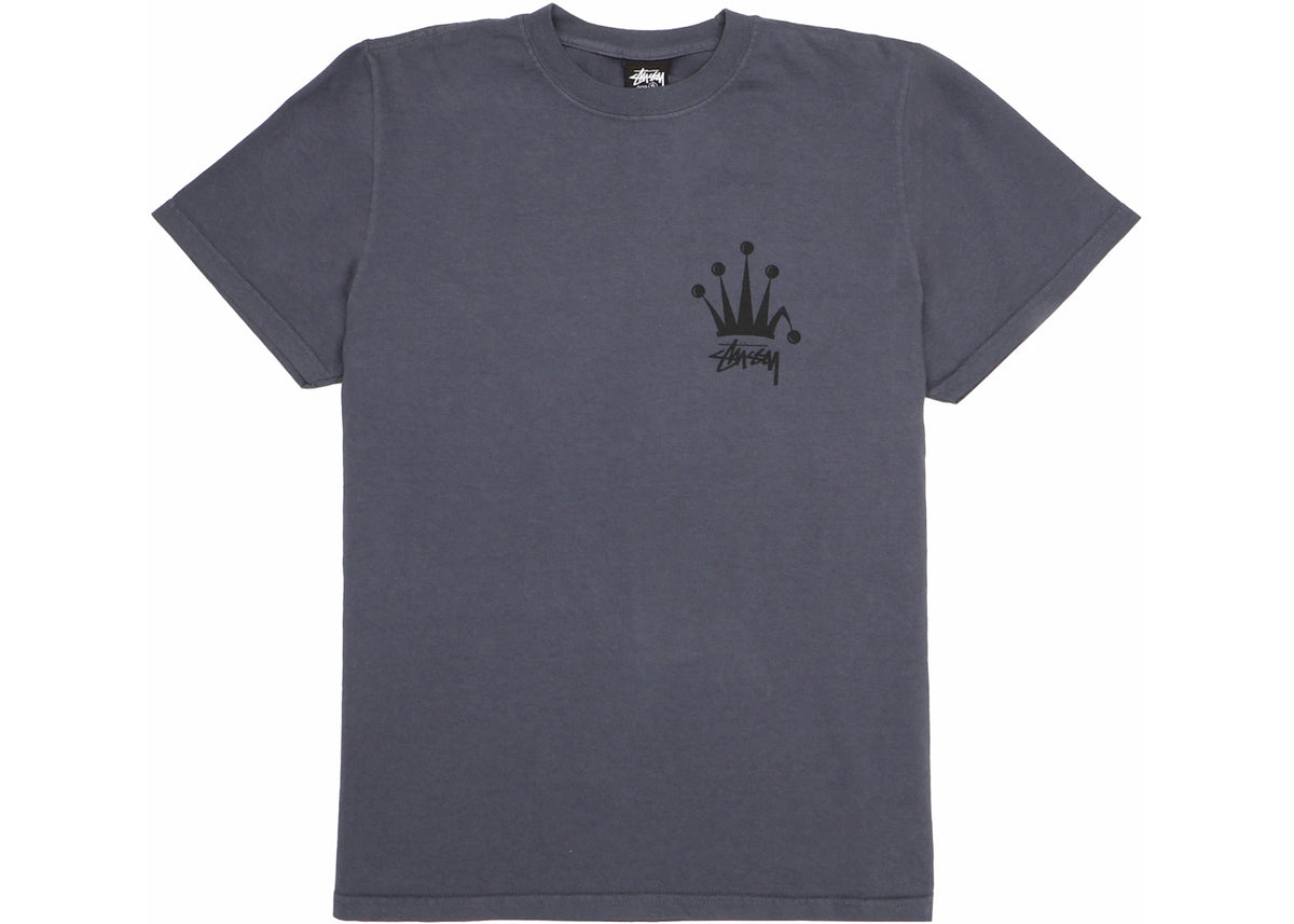 Stussy Regal Crown Pigment Dyed T-shirt Indigo - vue secondaire A