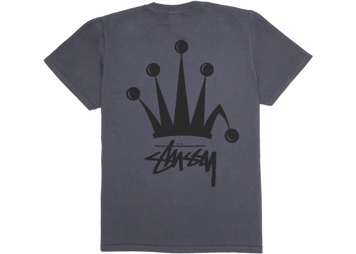 Stussy Regal Crown Pigment Dyed T-shirt Indigo - vue secondaire B
