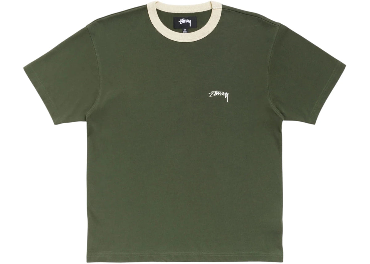 Stussy Ringer Tee Olive - vue secondaire B