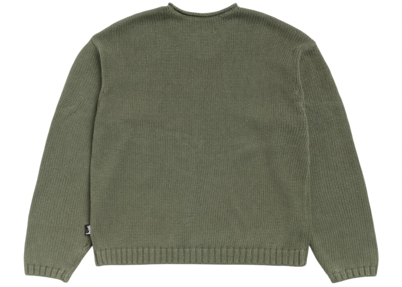 Stüssy Roll V Neck Sweater Olive - vue secondaire B
