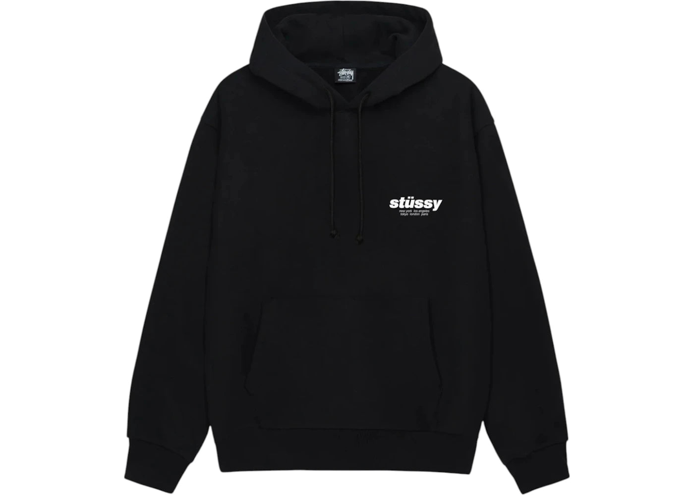 Stussy Rollers Hoodie Black - vue secondaire B