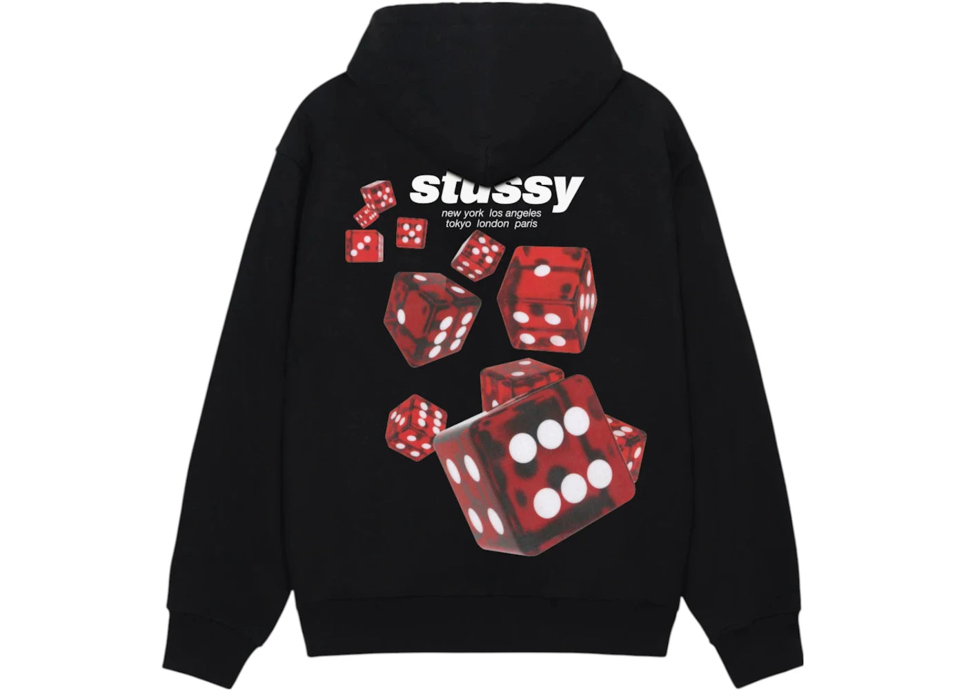 Stussy Rollers Hoodie Black - vue secondaire A