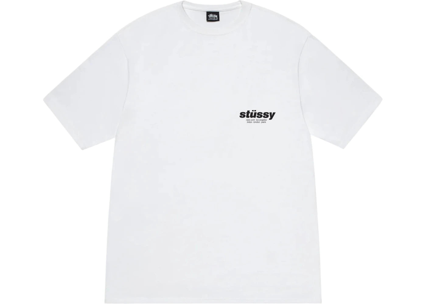 Stussy Rollers Tee White - vue secondaire B