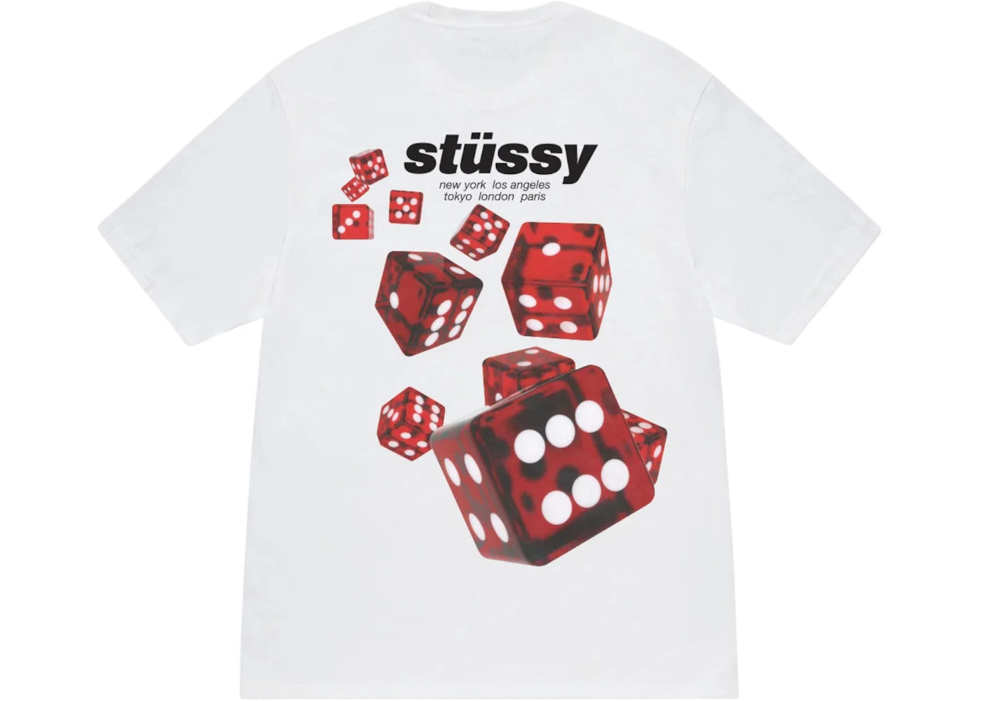 Stussy Rollers Tee White - vue secondaire A