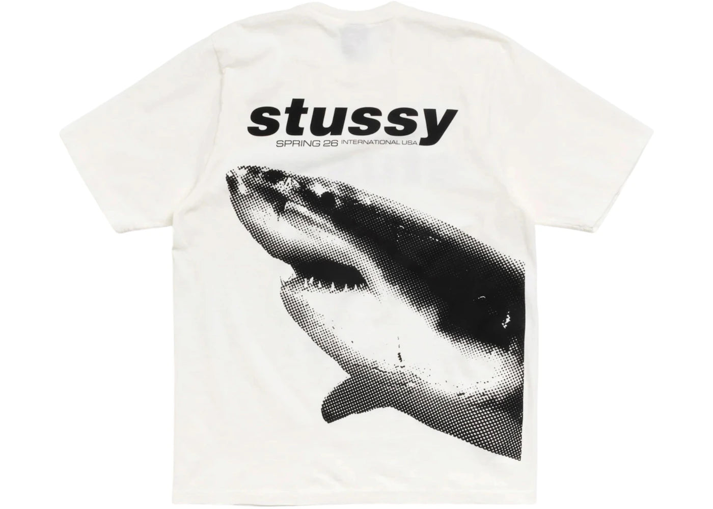 Stussy Shark Pigment Dyed Tee Natural - vue secondaire A