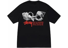 Stussy Shells Tee Black - vue 360