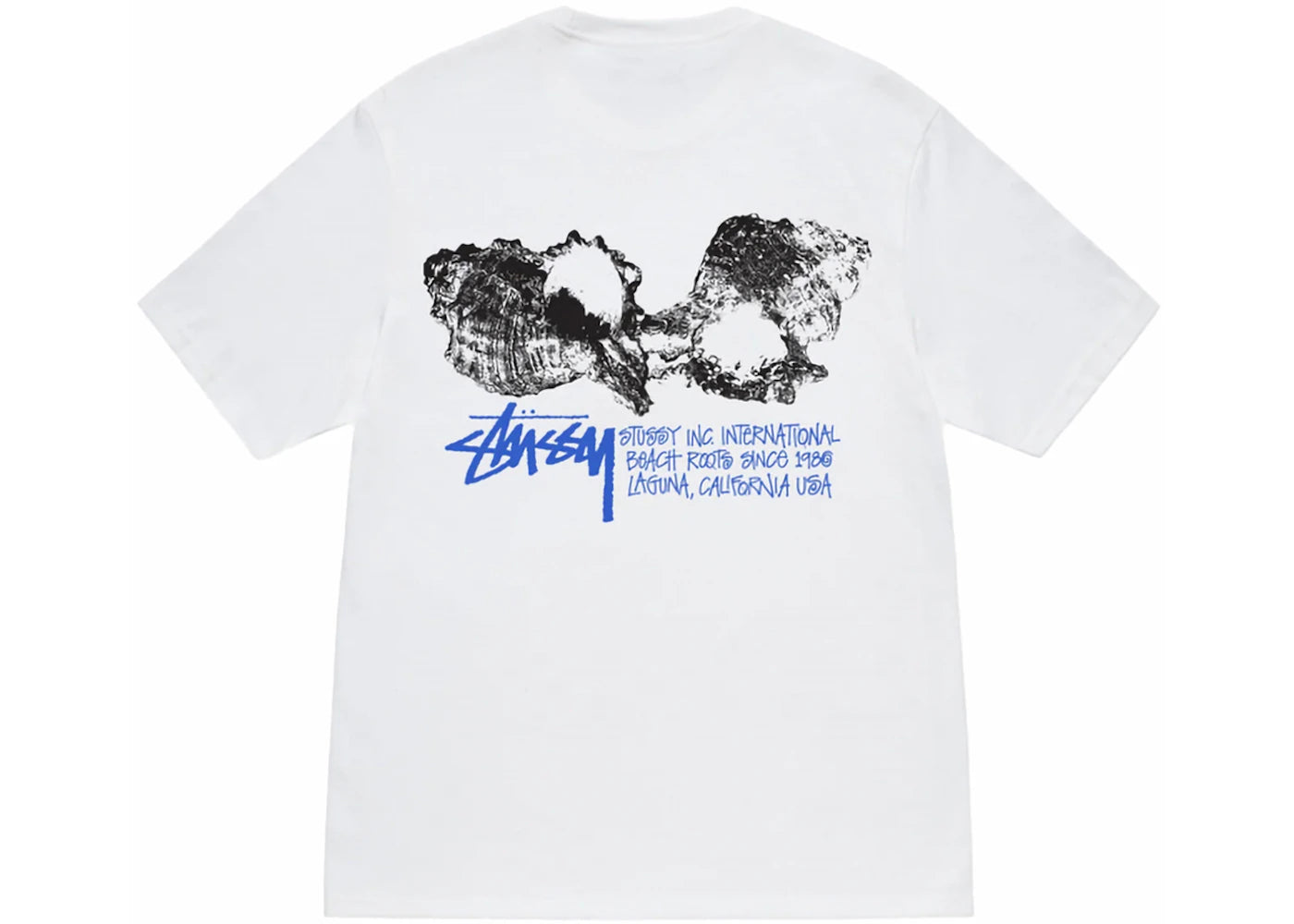 Stussy Shells Tee White - vue secondaire A