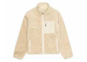 Stussy Sherpa Reversible Jacket Natural - vue 360