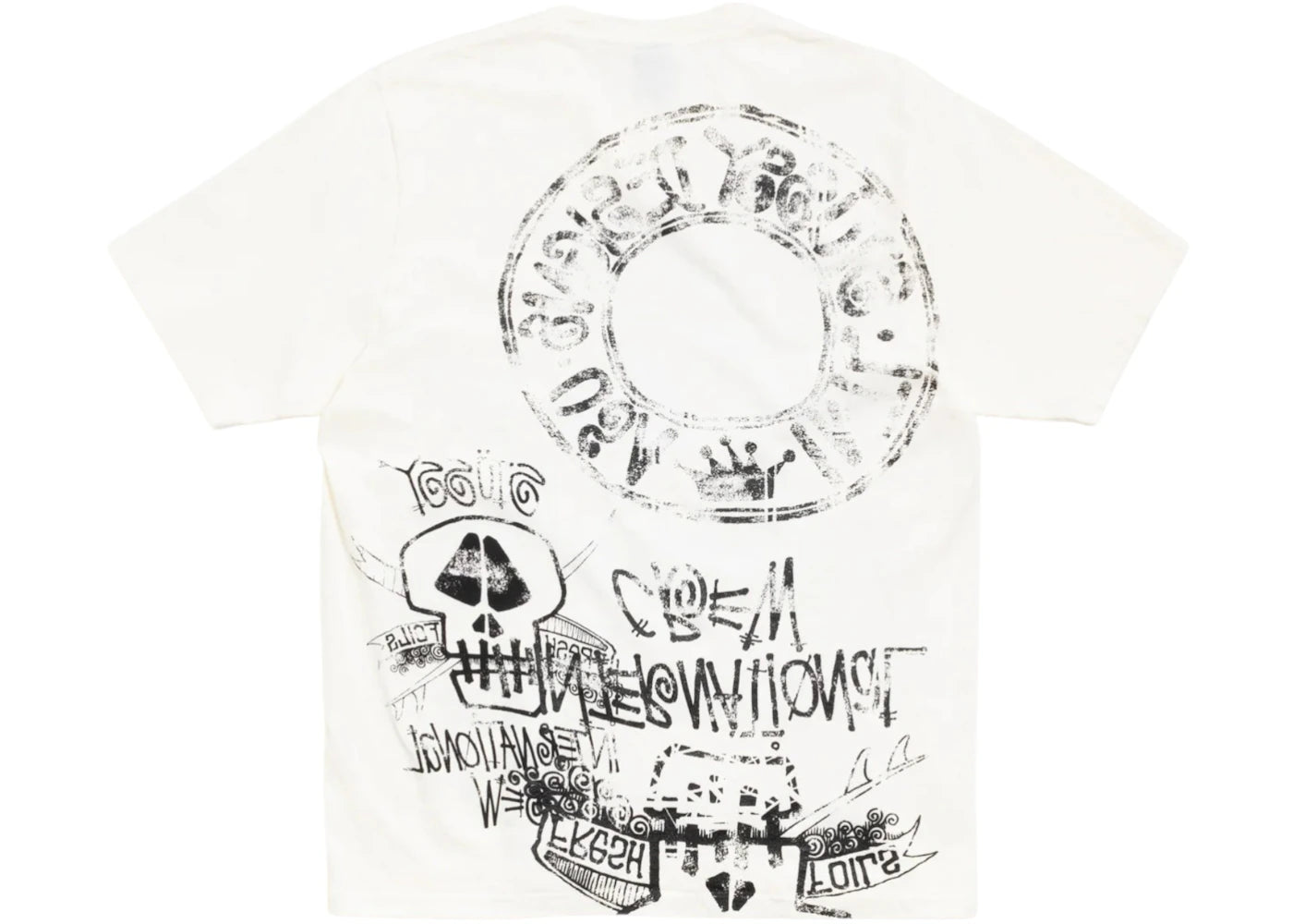 Stussy Skulls Pigment Dyed Tee Natural - vue secondaire B